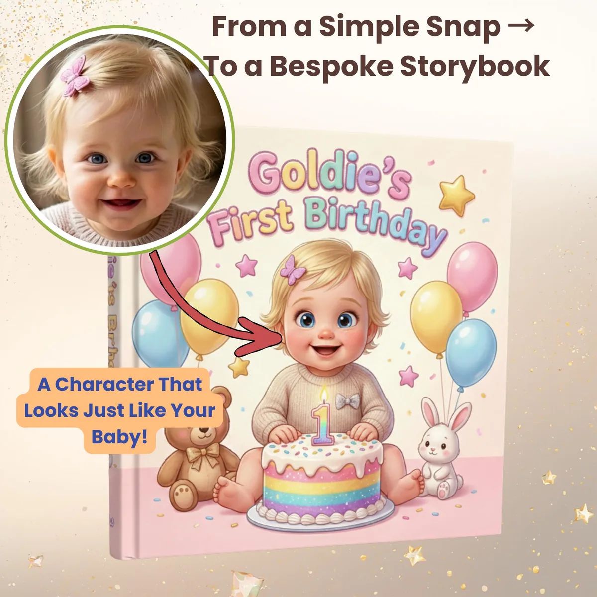 Personalised 1st Birthday Storybook — inside the book, picture 1 of 7