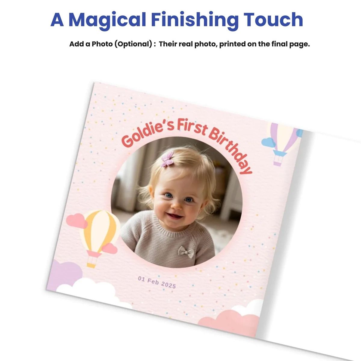 Personalised 1st Birthday Storybook — inside the book, picture 7 of 7