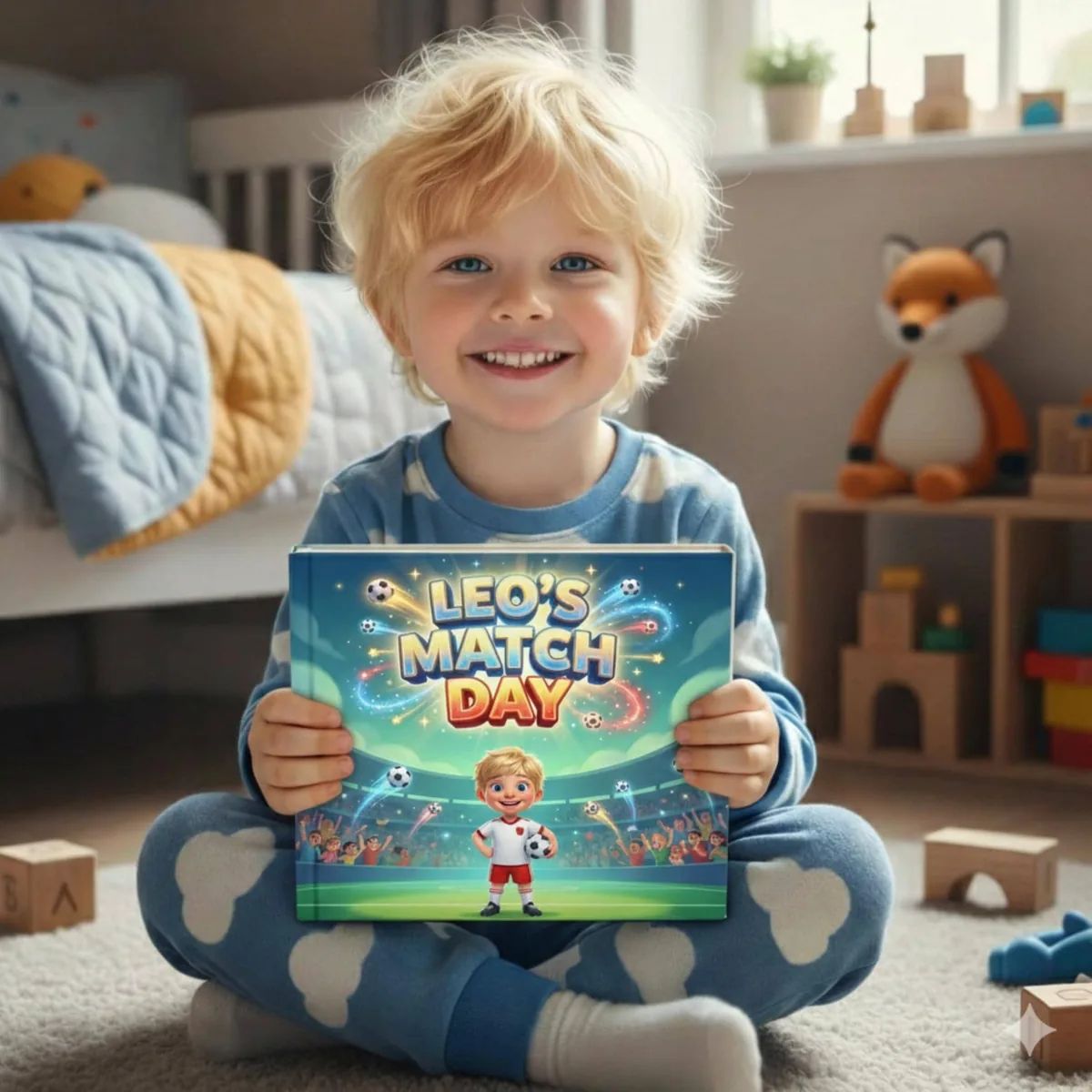Personalised Kids Football Book — the cover