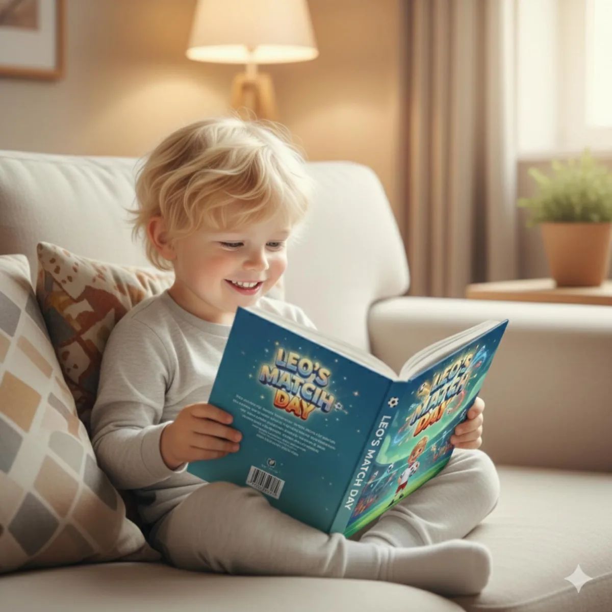 Personalised Kids Football Book — inside the book, picture 3 of 6