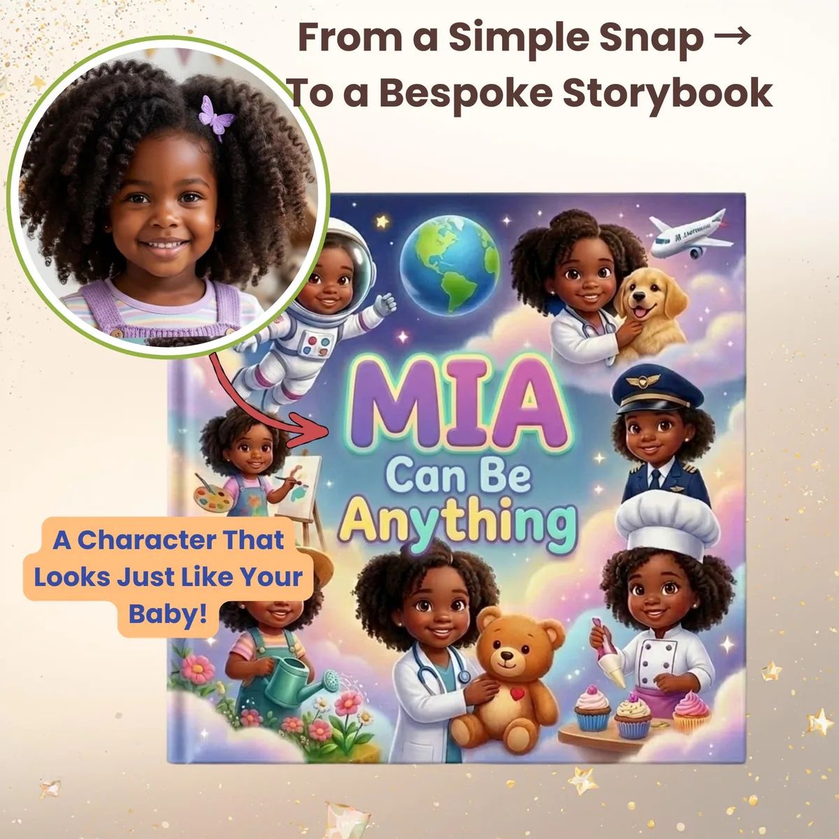 Personalised You Can Be Anything Storybook — inside the book, picture 1 of 7