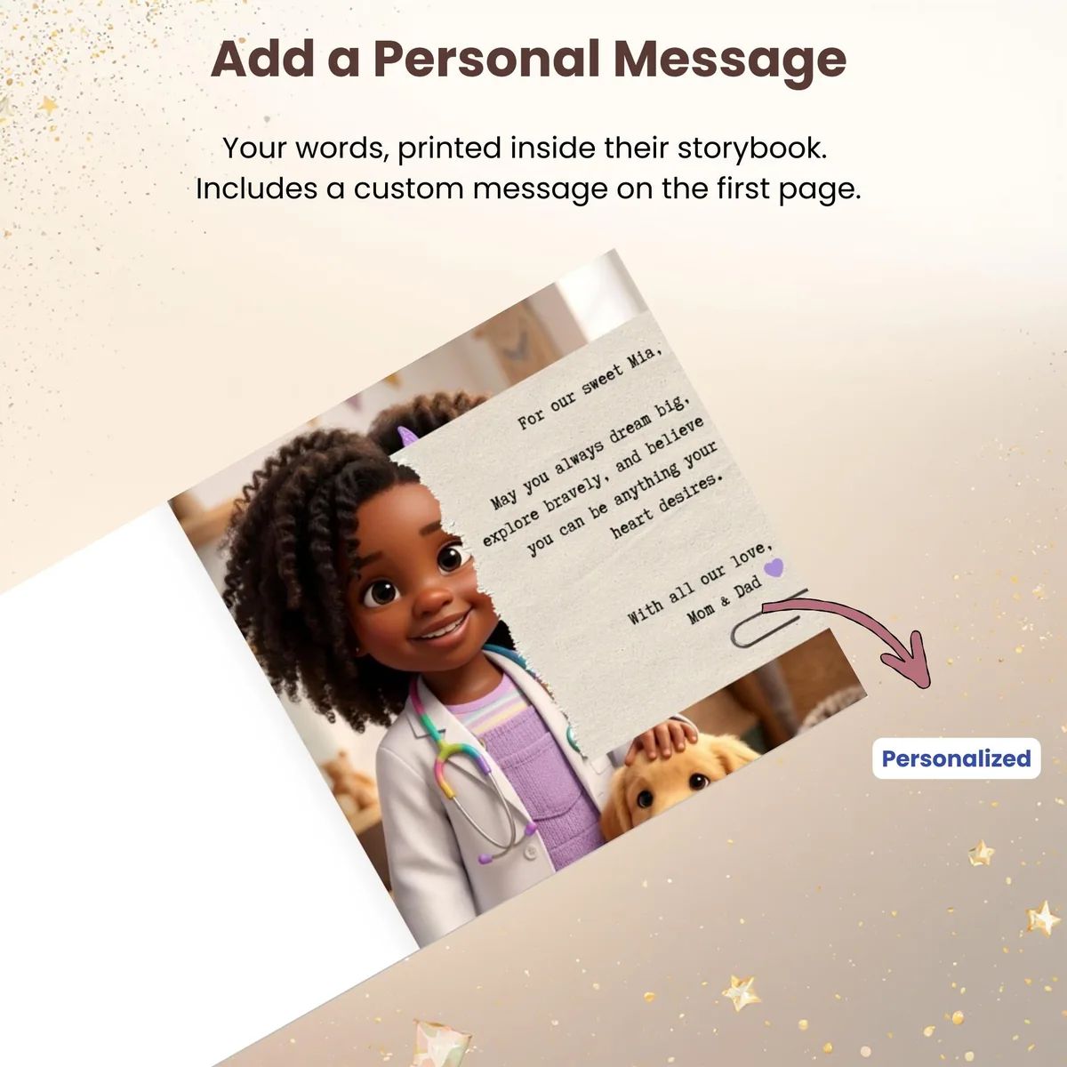 Personalised You Can Be Anything Storybook — inside the book, picture 3 of 7