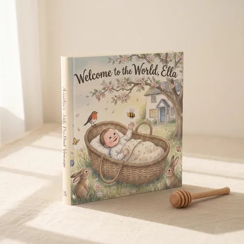 Personalised Welcome to the World Baby Book