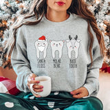 Christmas Dental Sweatshirt - Cozy Bee Studio