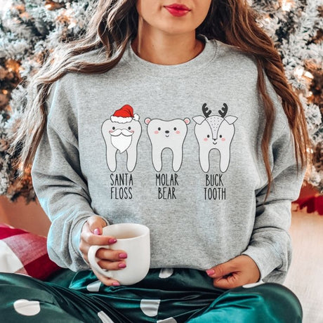 Christmas Dental Sweatshirt - Cozy Bee Studio