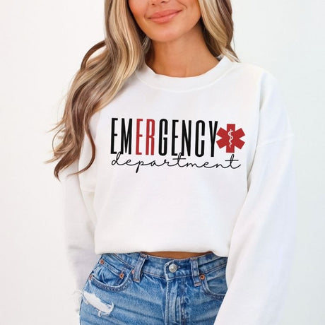 Emergency Department Sweatshirt - Cozy Bee Studio