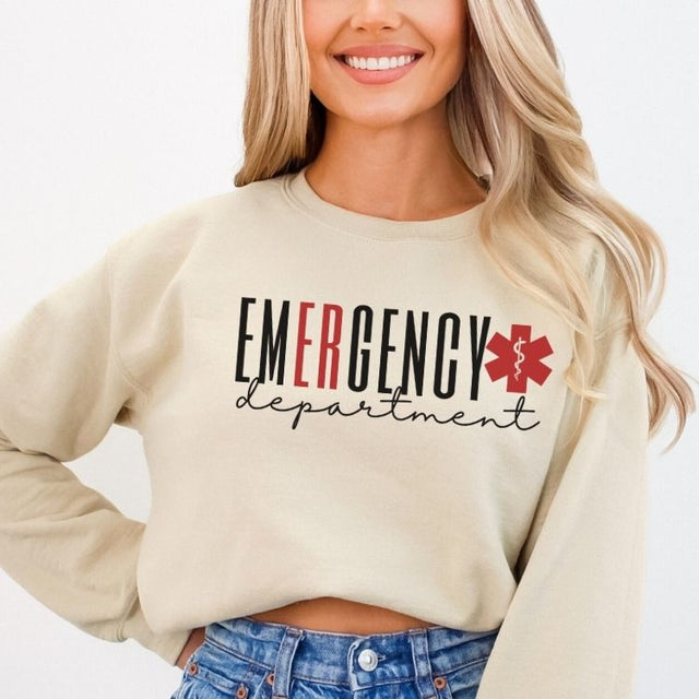 Emergency Department Sweatshirt - Cozy Bee Studio