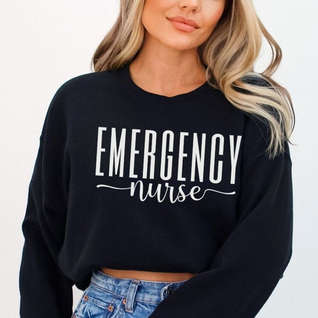 Emergency Nurse Sweatshirt - Cozy Bee Studio