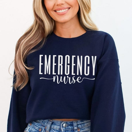 Emergency Nurse Sweatshirt - Cozy Bee Studio