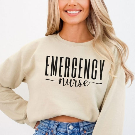 Emergency Nurse Sweatshirt - Cozy Bee Studio