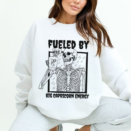 Fueled By Big Capricorn Energy Sweatshirt - Cozy Bee Studio