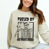 Fueled By Big Pisces Energy Sweatshirt - Cozy Bee Studio