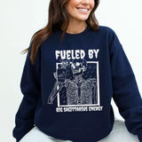 Fueled By Big Sagittarius Energy Sweatshirt - Cozy Bee Studio