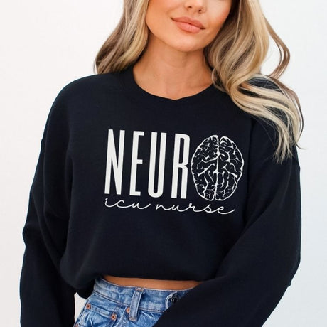 Neuro ICU Nurse Sweatshirt - Cozy Bee Studio