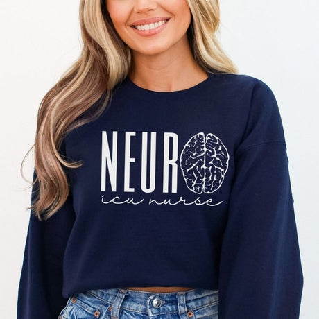 Neuro ICU Nurse Sweatshirt - Cozy Bee Studio