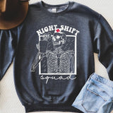 Night Shift Squad Sweatshirt - Cozy Bee Studio