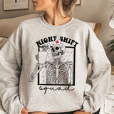 Night Shift Squad Sweatshirt - Cozy Bee Studio