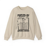 Fueled By Caffeine and Sarcasm Sweatshirt - Cozy Bee Studio