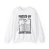 Fueled By Caffeine and Sarcasm Sweatshirt - Cozy Bee Studio