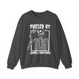 Fueled By Coffee and True Crime Sweatshirt - Cozy Bee Studio