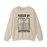 Fueled By Coffee and True Crime Sweatshirt - Cozy Bee Studio