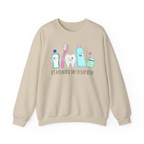 It's A Beautiful Day To Slay Decay Sweatshirt - Cozy Bee Studio